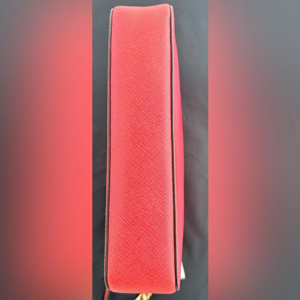 Michael Kors Jet Set  EW Saffiano Leather Crossbody - Watermelon With Tags - Picture 10 of 14